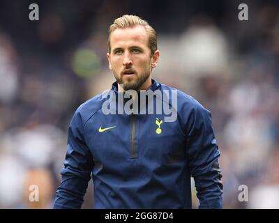 London, Großbritannien. August 2021. 29. August 2021 - Tottenham Hotspur gegen Watford - Premier League Harry Kane von Tottenham während des Premier League-Spiels im Tottenham Hotspur Stadium, London. Bildquelle : Mark Pain/Alamy Live News Stockfoto