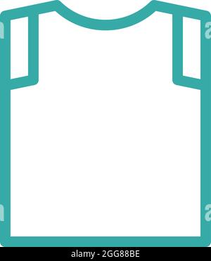 Weißes Herrenhemd, Illustration, Vektor auf weißem Hintergrund. Stock Vektor