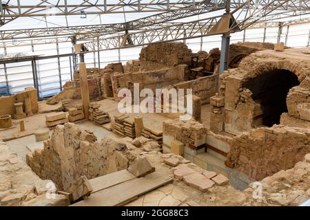 Terrassenhäuser in Ephesus Stockfoto