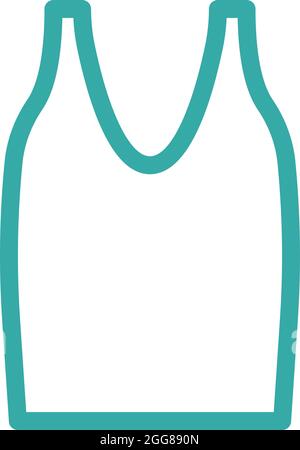 Womans weiße Bluse, Illustration, Vektor auf weißem Hintergrund. Stock Vektor