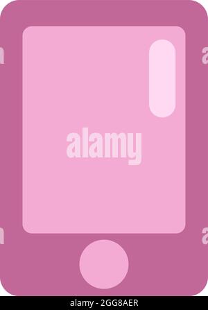 Rosa Handy, Illustration, Vektor auf weißem Hintergrund. Stock Vektor