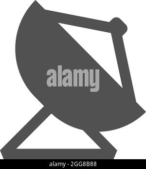 Graue Antenne, Abbildung, Vektor auf weißem Hintergrund. Stock Vektor