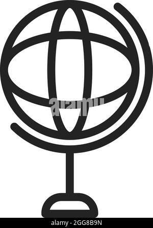 Einfache Kugel, Illustration, Vektor auf weißem Hintergrund. Stock Vektor