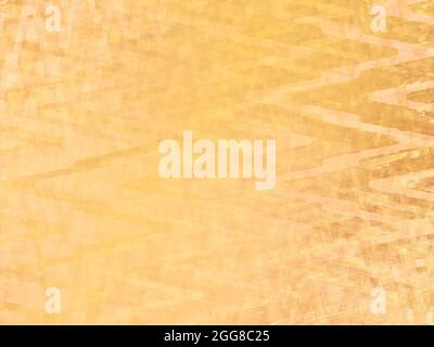 Golden Straw Yellow - Welliger Metallic-Hintergrund Stockfoto