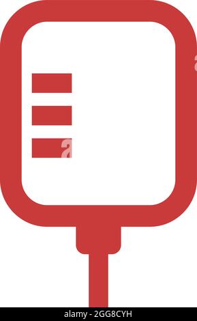 Medizinische Pipette, Illustration, Vektor auf weißem Hintergrund. Stock Vektor