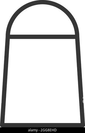 Große Einkaufstasche, Illustration, Vektor auf weißem Hintergrund. Stock Vektor