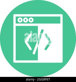 Webseiten, Illustration, Vektor auf weißem Hintergrund. Stock Vektor