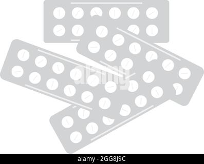 Kleine Tablets, Illustration, Vektor auf weißem Hintergrund. Stock Vektor