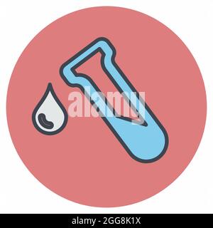 Icon Vector of Drop - Color Mate Style - einfache Illustration, editierbare Kontur, Design Template Vektor, gut für Drucke, Poster, Werbung, annou Stock Vektor