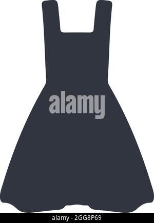 Schürzenkleid, Illustration, Vektor, auf weißem Hintergrund. Stock Vektor