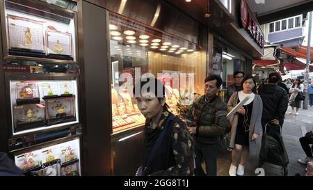 Am wenigsten wohlhabende Nachbarschaft Sham Shui Po Market Kowloon Hongkong Stockfoto