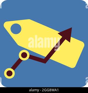 Marketing SEO, Illustration, Vektor, auf einem weißen Hintergrund. Stock Vektor