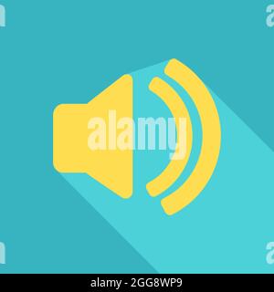 Lauter, Illustration, Vektor, auf weißem Hintergrund. Stock Vektor