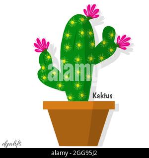 Kaktus-Illustration Stockfoto