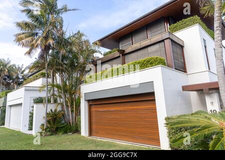 Luxus freistehendes Haus in Palm Beach Sydney an einem blauen Himmel Winter Tag, Sydney, Australien Stockfoto