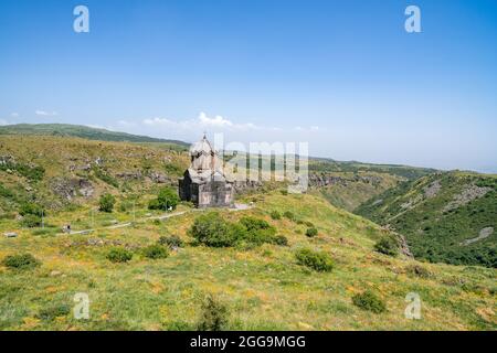 11. Jahrhundert Vahramashen Kirche, Amberd, Aragatsotn Provinz, Armenien Stockfoto