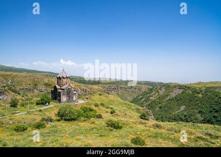 11. Jahrhundert Vahramashen Kirche, Amberd, Aragatsotn Provinz, Armenien Stockfoto