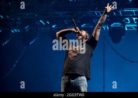 Leeds, Großbritannien. 29. August 2021, Post Malone beendet Leeds Festival 2021 .Bramham Park Credit: Jason Richardson/ Stockfoto