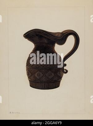 Cream Pitcher, c. 1936. Stockfoto