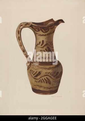 Pitcher, c. 1940. Stockfoto