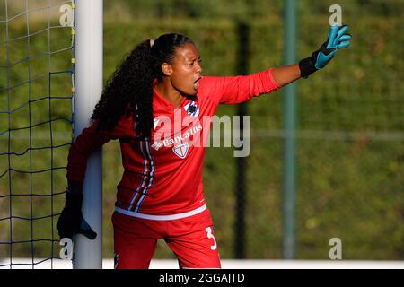 Formello, Italien. August 2021. Selena Delia Babb von UC Sampdoria in Aktion während der italienischen Fußball-Liga EIN Frauen-2021/2022-Spiel zwischen SS Lazio 2015 ARL gegen UC Sampdoria im Stadion Mirko Fersini Kredit: Unabhängige Fotoagentur/Alamy Live News Stockfoto