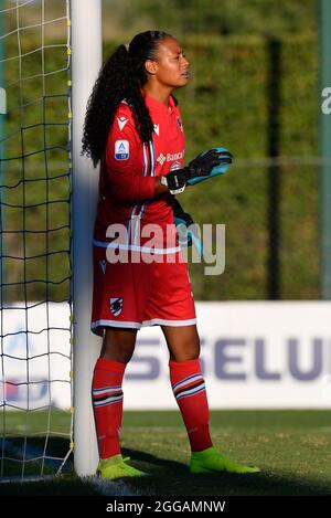 Formello, Italien. August 2021. Selena Delia Babb von UC Sampdoria in Aktion während der italienischen Fußball-Liga EIN Frauen-2021/2022-Spiel zwischen SS Lazio 2015 ARL gegen UC Sampdoria im Stadion Mirko Fersini Kredit: Unabhängige Fotoagentur/Alamy Live News Stockfoto