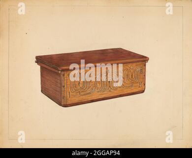 Bible Box, c. 1936. Stockfoto