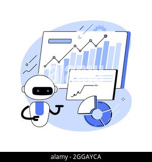 Robotische Prozessautomatisierung abstrakte Konzept Vektor Illustration. Stock Vektor