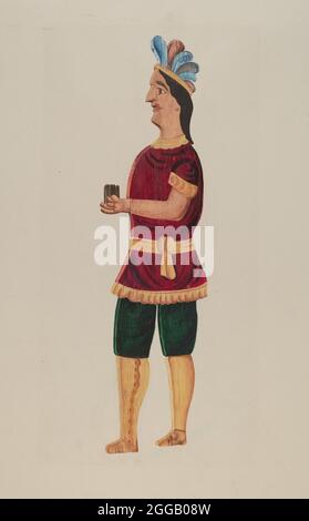 Cigar Store Indian, 1935/1942. Stockfoto