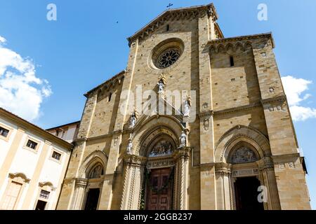 Dom von Arezzo im historischen Zentrum von Arezzo, Toskana, Italien, Europa Stockfoto