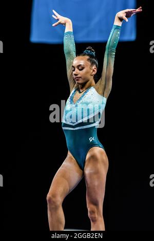 Melbourne, Australien. Dezember 2014. Die Australierin Elena Chippizubov in Aktion während der Melbourne Artistic Gymnastics World Cup in der John Cain Arena. Kredit: SOPA Images Limited/Alamy Live Nachrichten Stockfoto