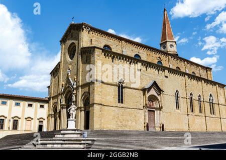 Dom von Arezzo im historischen Zentrum von Arezzo, Toskana, Italien, Europa Stockfoto