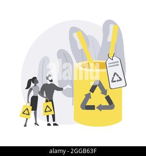 Abfallfreies Holz Produkte abstraktes Konzept Vektor Illustration. Stock Vektor