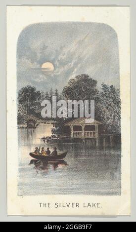 The Silver Lake, aus der Serie, Views in Central Park, New York, Teil 2, 1864.