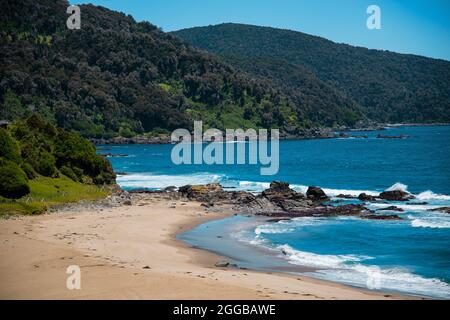 Pazifischer Ozean vom Strand Tril Tril in der Region Los Lagos im Süden Chiles Stockfoto