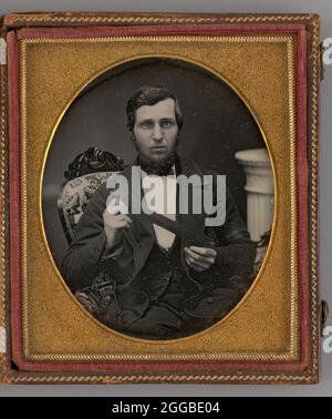 Ohne Titel (Portrait of a man), 1855. Ein Werk aus Daguerreotypie. Stockfoto