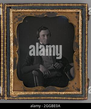 Ohne Titel (Portrait of a man), 1855. Ein Werk aus Daguerreotypie. Stockfoto