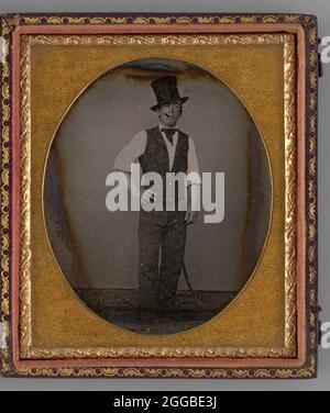 Ohne Titel (Portrait of a man), 1855. Ein Werk aus Daguerreotypie. Stockfoto