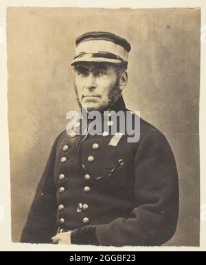 Admiral Lord Lyons, aufgenommen auf der Krim, 1855. Ein Werk aus dünn albuminisiertem Druck. Stockfoto