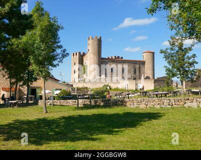 Schloss d'Essalois in Chambles in der Nähe von Saint-Etienne, Frankreich Stockfoto