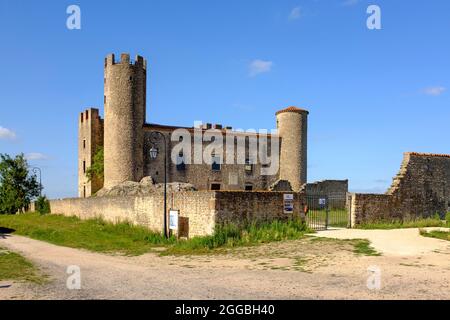 Schloss d'Essalois in Chambles in der Nähe von Saint-Etienne, Frankreich Stockfoto