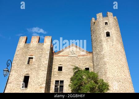 Schloss d'Essalois in Chambles in der Nähe von Saint-Etienne, Frankreich Stockfoto