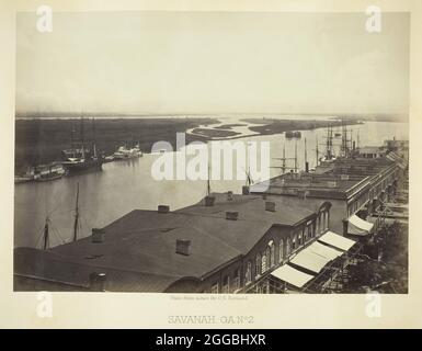 Savannah, GA, Nr. 2, 1866. Albumendruck, Platte 50 aus dem Album "Photographic Views of the Sherman Campaign" (1866). Stockfoto