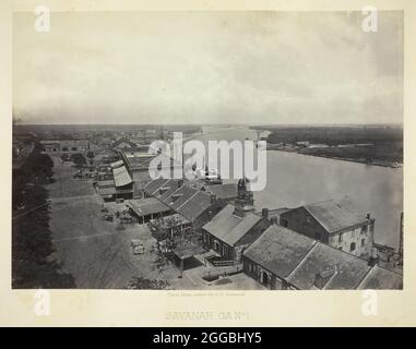 Savannah, GA, Nr. 1, 1866. Albumendruck, Platte 49 aus dem Album "Photographic Views of the Sherman Campaign" (1866). Stockfoto