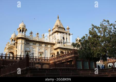 Jaswant Thada ist ein kenotaph in Jodhpur befindet, im indischen Bundesstaat Rajasthan. Jaisalmer Fort, ist in der Stadt Jaisalmer, im Indischen s Stockfoto