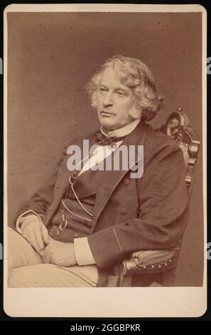 Porträt von Charles Sumner (1811-1874), vor 1874. Stockfoto