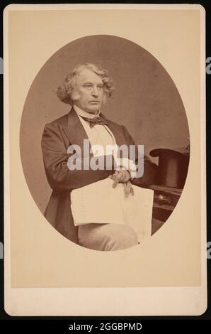 Porträt von Charles Sumner (1811-1874), vor 1874. Stockfoto