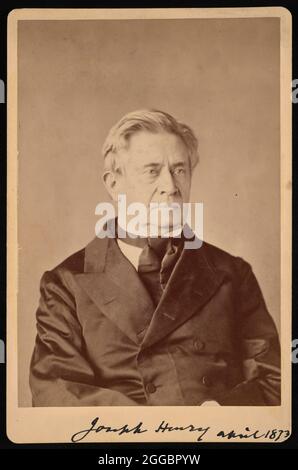 Porträt von Joseph Henry (1797-1878), April 1873. Stockfoto