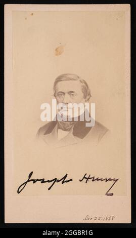 Porträt von Joseph Henry (1797-1878), 1868. Stockfoto