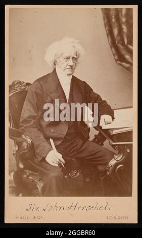 Porträt von Sir John Frederick William Herschel (1792-1871), vor 1871. Stockfoto